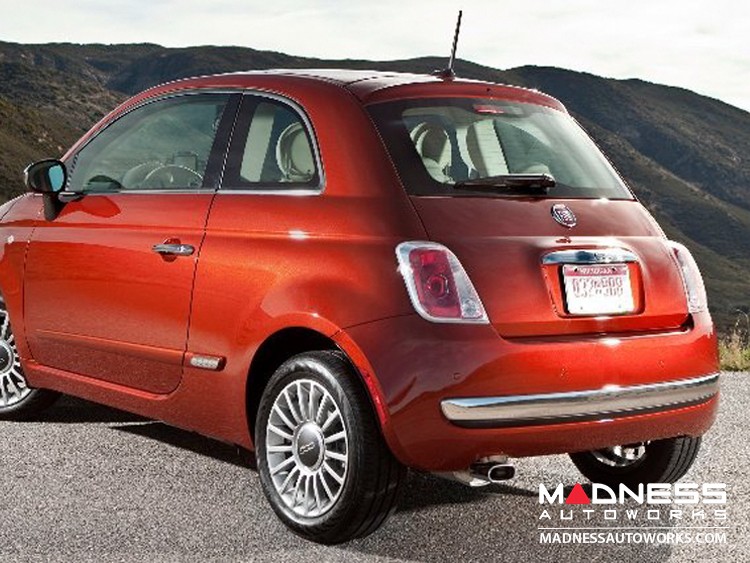 FIAT 500 Rear Bumper Trim Satin Finish Set of Satin + Black Trim Pieces